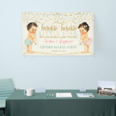 Twinkle Little Star Baby Gender Neutraal Spandoek (Beurs)