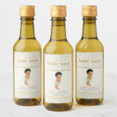 Twinkle Little Star Baby Gender onthulling Boy Wijn Etiket (Flessen)