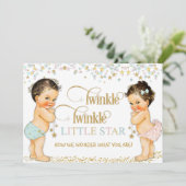 Twinkle Little Star  Baby Genderneutraal Kaart (Staand voorkant)