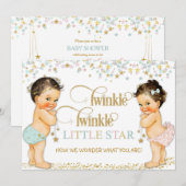 Twinkle Little Star  Baby Genderneutraal Kaart (Voorkant / Achterkant)