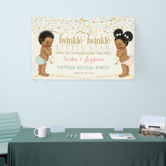 Twinkle Little Star Baby Geslacht Neutraal Etnisch Spandoek (Beurs)
