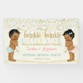 Twinkle Little Star Baby Geslacht Neutraal Etnisch Spandoek (Horizontaal)