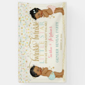 Twinkle Little Star Baby Geslacht Neutraal Etnisch Spandoek (Verticaal)