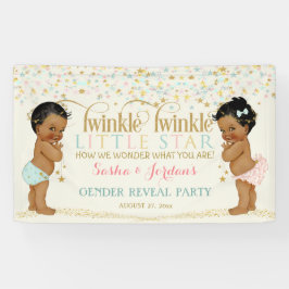 Twinkle Little Star Baby Geslacht Onthulling Etnis Spandoek