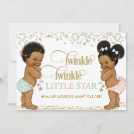 Twinkle Little Star Baby Geslacht Reveal Etnisch Kaart