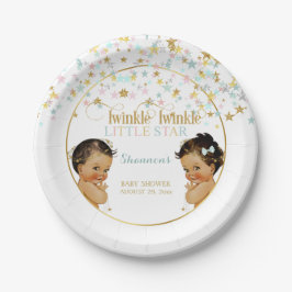 Twinkle Little Star Baby Geslacht Reveal Etnisch Papieren Bordje