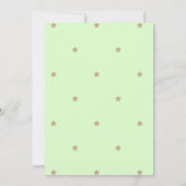 Twinkle Little Star, Baby Green Baby shower Kaart (Achterkant)