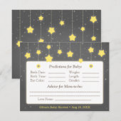 Twinkle Little Star Baby Predication and Advice Advieskaart (Voorkant / Achterkant)