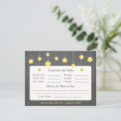 Twinkle Little Star Baby Predication and Advice Advieskaart (Staand voorkant)