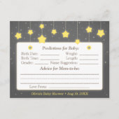 Twinkle Little Star Baby Prediction Advice Name Advieskaart (Voorkant)