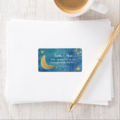 Twinkle Little Star Baby shower Address Label (Insitu)