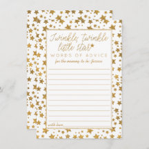 Twinkle Little Star Baby shower Advice