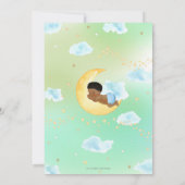 Twinkle Little Star Baby shower African American Kaart (Achterkant)