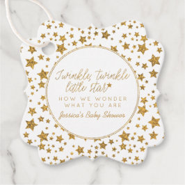 Twinkle Little Star Baby shower Bedankjes Labels