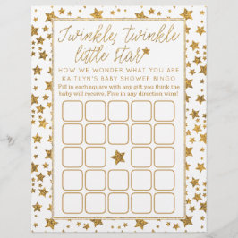 Twinkle Little Star Baby shower Bingo