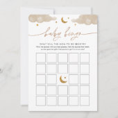 Twinkle Little Star Baby shower Bingo Game Kaart (Voorkant)