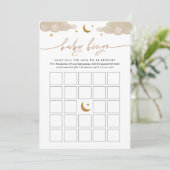 Twinkle Little Star Baby shower Bingo Game Kaart (Staand voorkant)