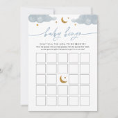 Twinkle Little Star Baby shower Bingo Game Kaart (Voorkant)