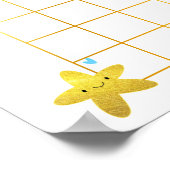 Twinkle Little Star Baby shower Birthday Guessing Poster (Hoek)