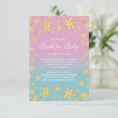 Twinkle Little Star Baby shower Boek voor Baby Kaa Informatiekaartje (Staand voorkant)