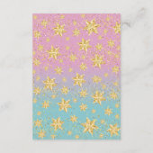 Twinkle Little Star Baby shower Boek voor Baby Kaa Informatiekaartje (Achterkant)