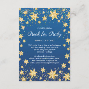 Twinkle Little Star Baby shower Boek voor Baby Kaa Informatiekaartje