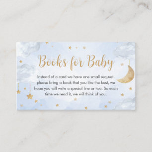 Twinkle Little Star Baby Shower Boeken voor Baby Informatiekaartje