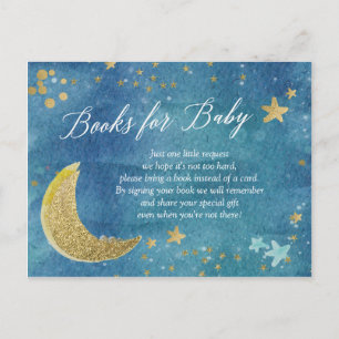 Twinkle Little Star Baby shower Boeken voor Baby Uitnodiging Briefkaart