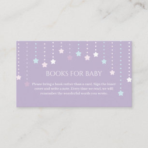 Twinkle Little Star Baby shower Books for Baby Informatiekaartje