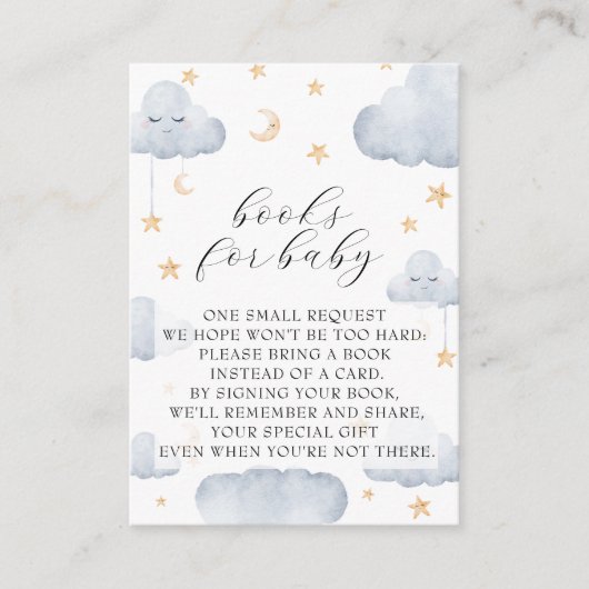 Twinkle Little Star Baby shower Books for Baby Informatiekaartje (Voorkant)