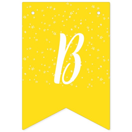 Twinkle Little Star Baby shower Bunting Flags Vlaggetjes (Derde vlag)