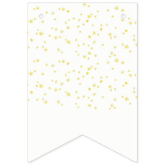 Twinkle Little Star Baby shower Bunting Flags Vlaggetjes (Eerste vlag)