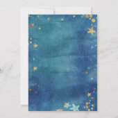 Twinkle Little Star Baby shower by Mail Invitation Kaart (Achterkant)
