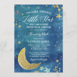 Twinkle Little Star Baby shower by Mail Invitation Kaart