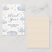 Twinkle Little Star Baby shower Dank u Informatiekaartje (Voorkant / Achterkant)