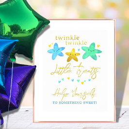 Twinkle Little Star Baby shower Dessert Table Sign Poster
