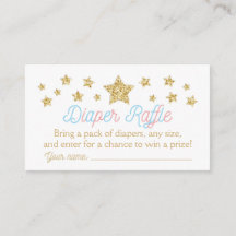 Twinkle Little Star Baby shower Diaper Raffle