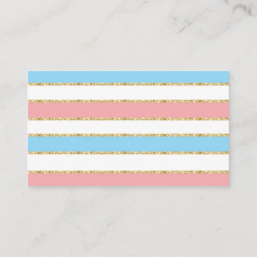 Twinkle Little Star Baby shower Diaper Raffle Informatiekaartje (Achterkant)