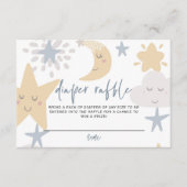 Twinkle Little Star Baby shower Diaper Raffle Informatiekaartje (Voorkant)