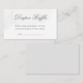 Twinkle Little Star Baby shower Diaper Raffle Informatiekaartje (Voorkant / Achterkant)