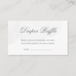 Twinkle Little Star Baby shower Diaper Raffle Informatiekaartje