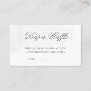 Twinkle Little Star Baby shower Diaper Raffle Informatiekaartje