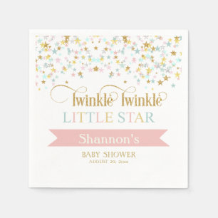 Twinkle Little Star Baby Shower Elke Kleur Servet