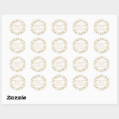 Twinkle Little Star Baby shower Favor Ronde Sticker (Vel)