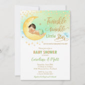 Twinkle Little Star Baby shower Gender Neutral Inv Kaart (Voorkant)