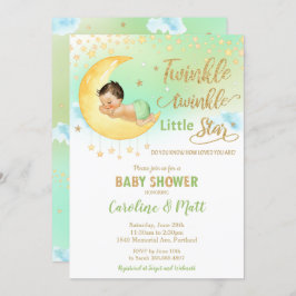 Twinkle Little Star Baby shower Gender Neutral Inv Kaart