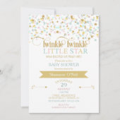 Twinkle Little Star Baby shower Genderneutraal Kaart (Voorkant)