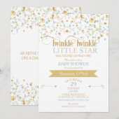 Twinkle Little Star Baby shower Genderneutraal Kaart (Voorkant / Achterkant)