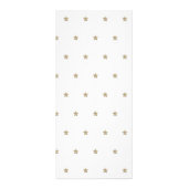 Twinkle Little Star Baby shower Grey Drink Memu Reclamekaart (Achterkant)