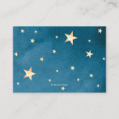 Twinkle little star Baby shower Insert Kaart (Achterkant)